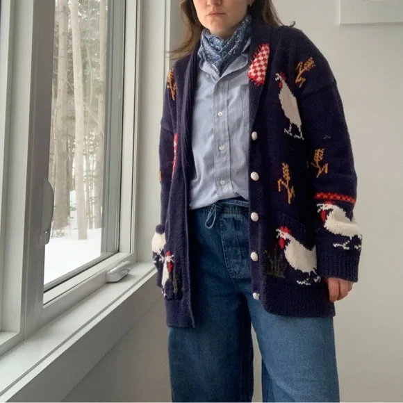 EAGLES EYE rooster cardigan - Picture 4 of 13